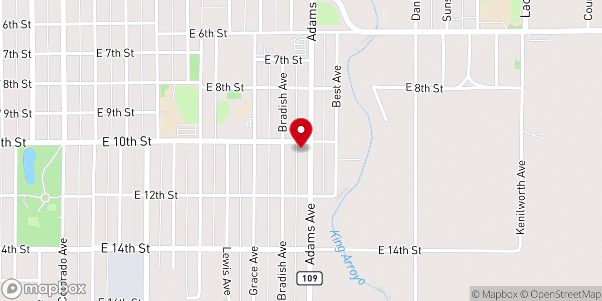 Map showing location of Hands of Good Ministry-La Junta - Food Distribution Center