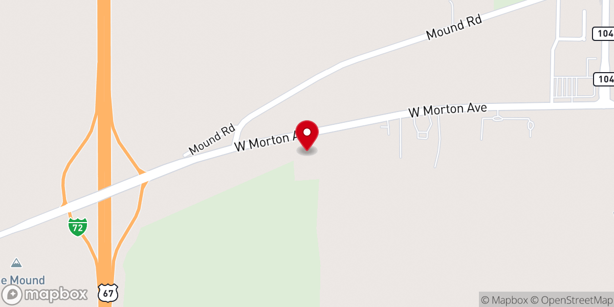 Map showing location of Jacksonville Church of Christ