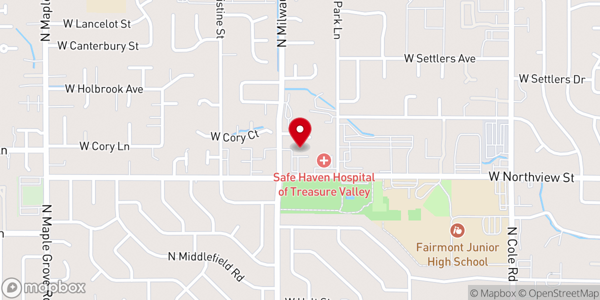 Map showing location of Grace Anglican Church