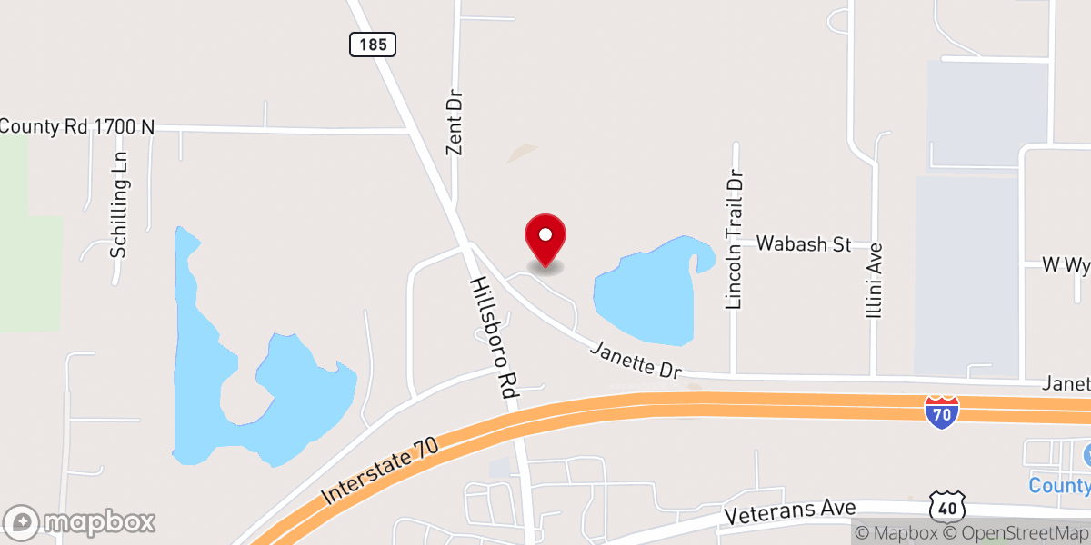 Map showing location of Family Worship Center - Food Distribution Center