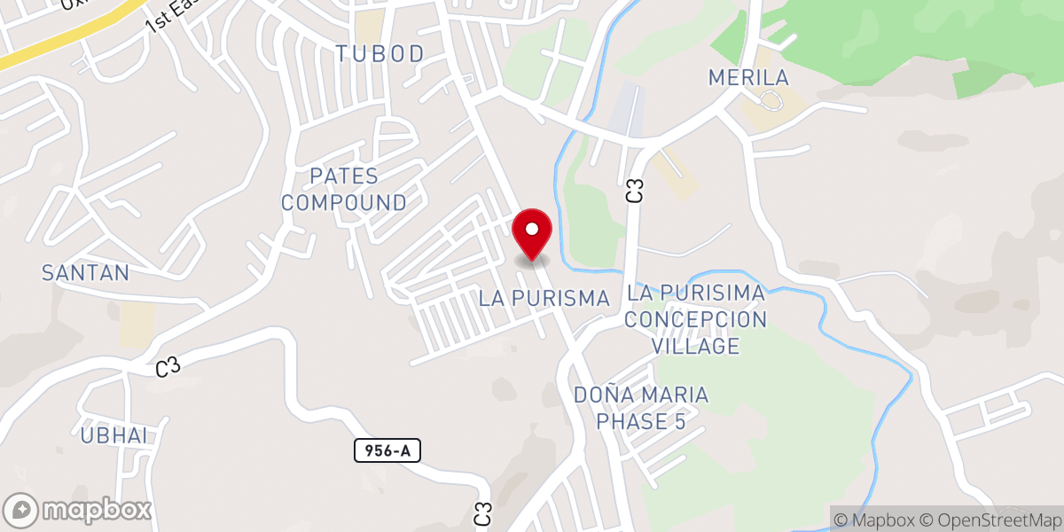 Map showing location of Covenant Baptist Church