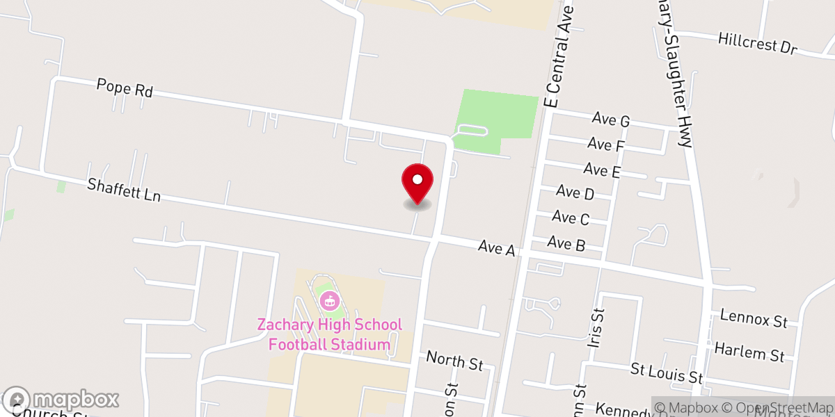 Map showing location of Union Antioch Baptist Church