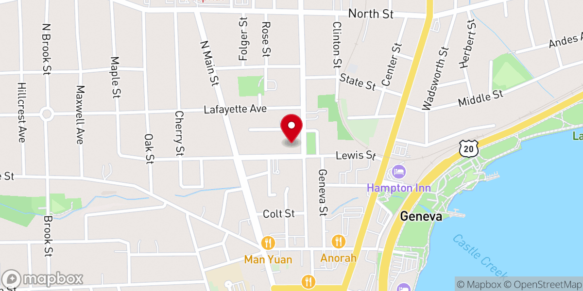Map showing location of Iglesia Casa de Adoración Vino Nuevo/ House of Worship New Wine Church