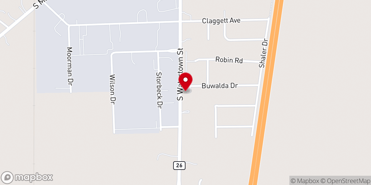Map showing location of Grace United Reformed Church