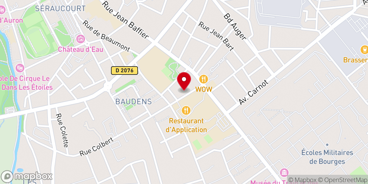 Map showing location of Église du Sacré Coeur