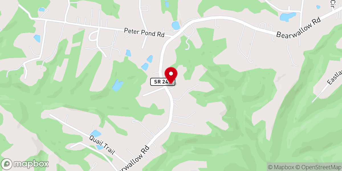 Map showing location of Friendship Free Will Baptist Church