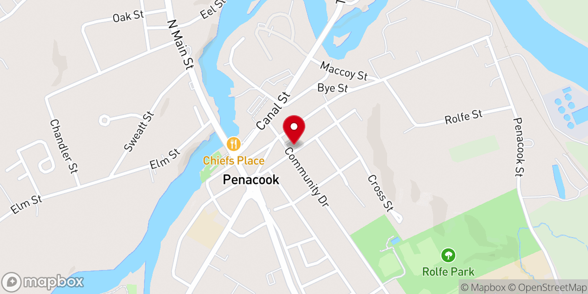 Map showing location of Living Hope Community Church