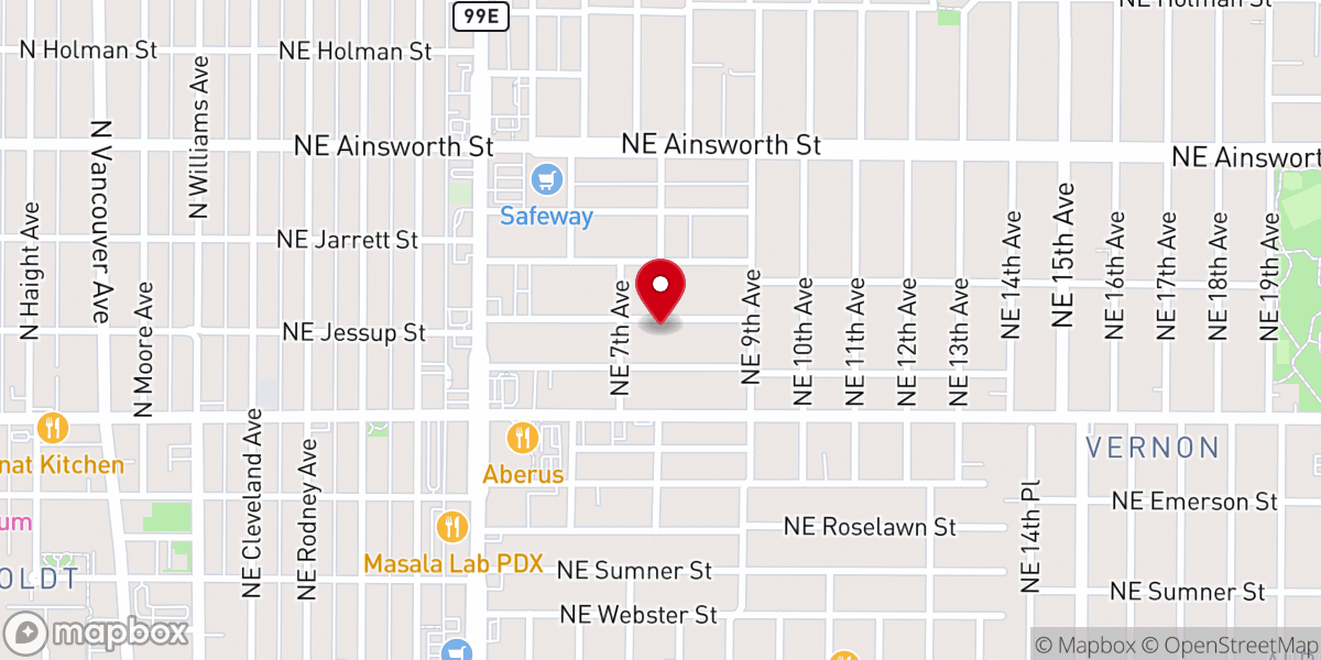 Map showing location of Power House Church of God in Christ