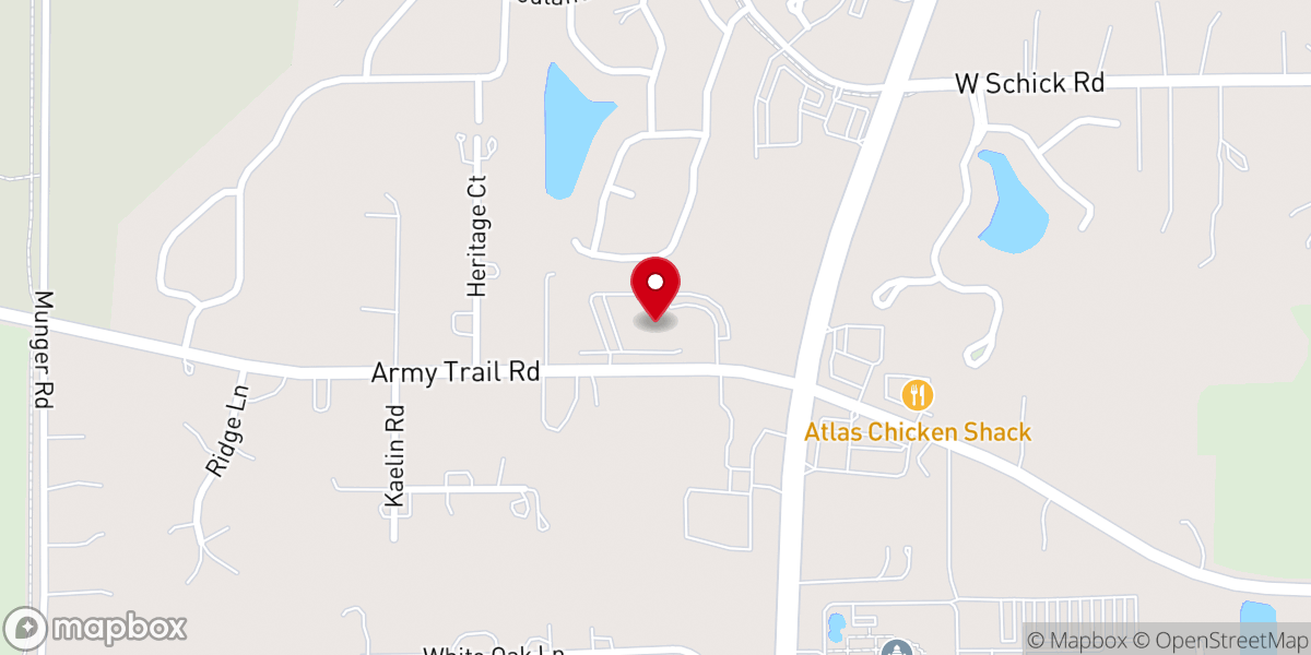 Map showing location of Resurrection Catholic Church