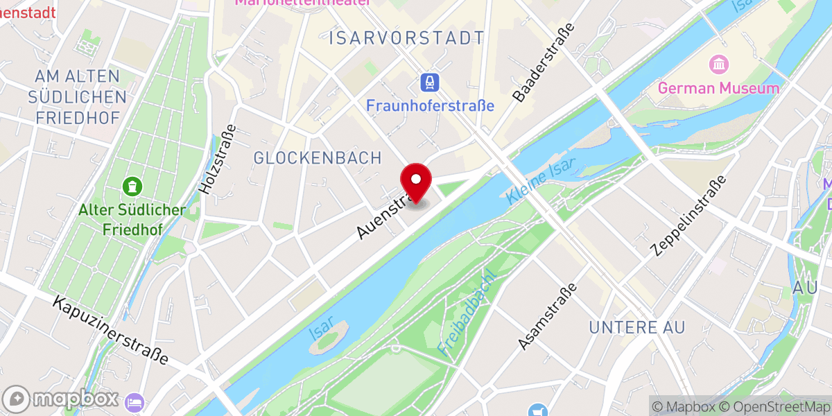 Map showing location of Kath. Pfarramt St. Maximilian