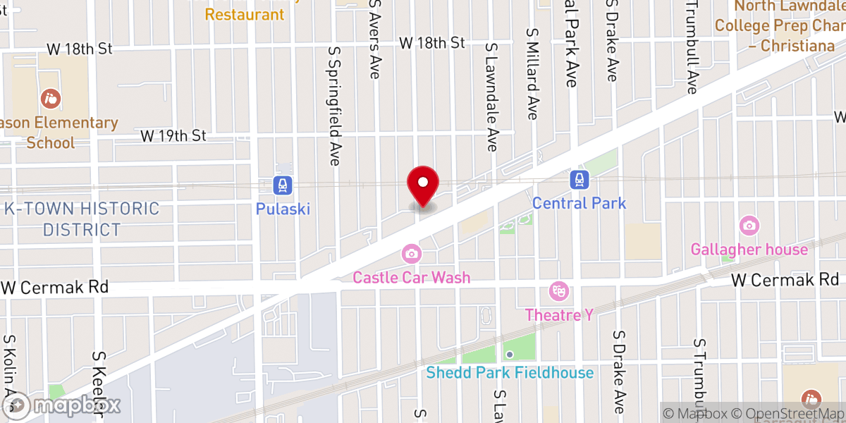 Map showing location of Duneland Christian Living Inc