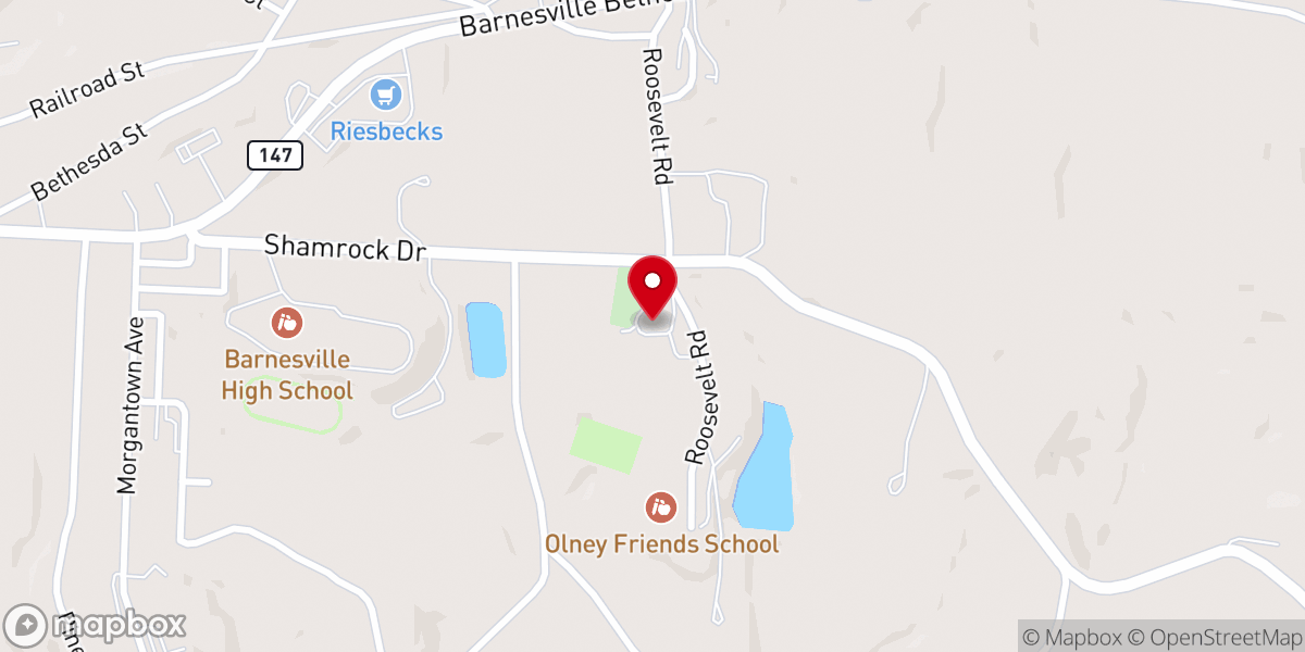 Map showing location of Stillwater Friends Meeting House