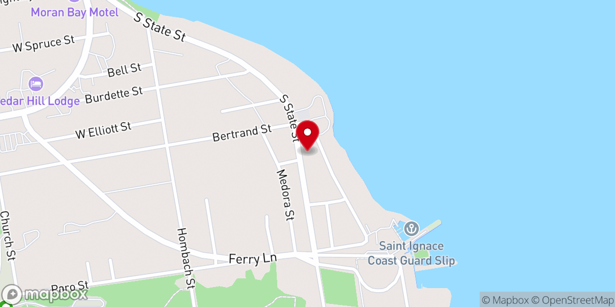 Map showing location of Zion Evangelical Lutheran Church