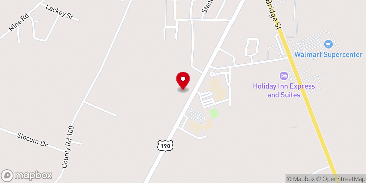 Map showing location of Vision Heights Church