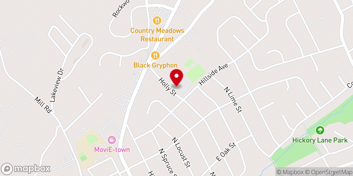 Map showing location of Mount Calvary Church