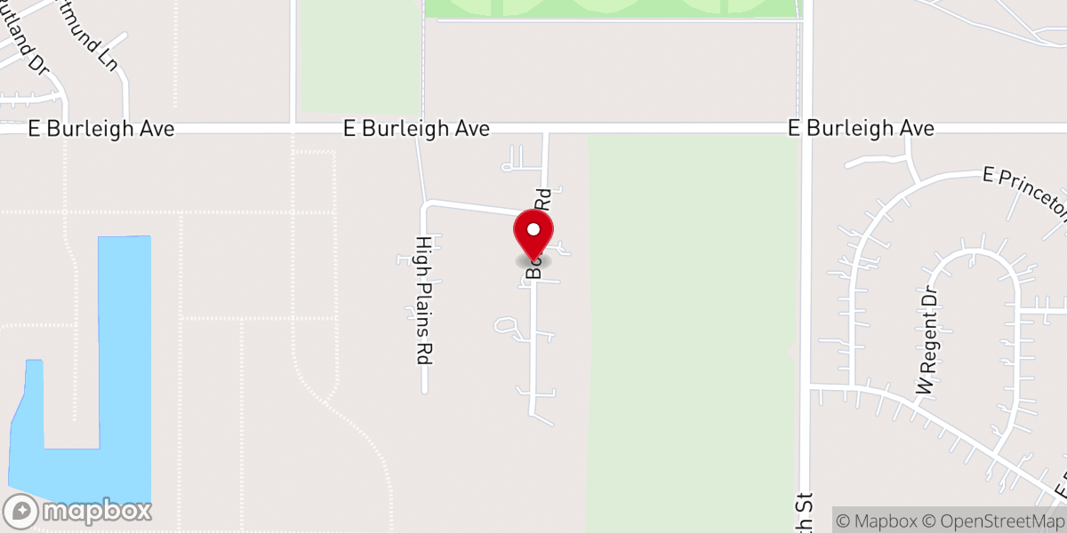 Map showing location of Refuge Church
