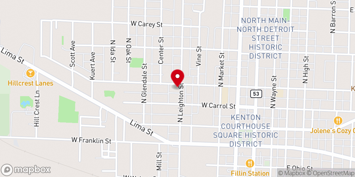Map showing location of Eleventh Hour Tabernacle United Pentecostal Church