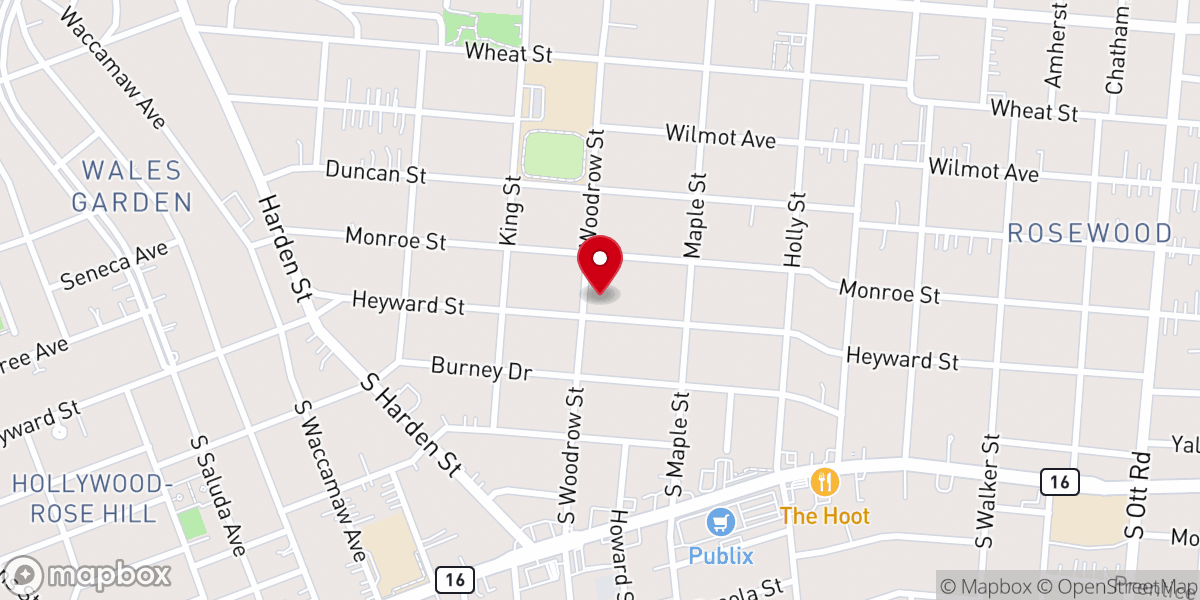 Map showing location of Unitarian Universalist Congregation of Columbia