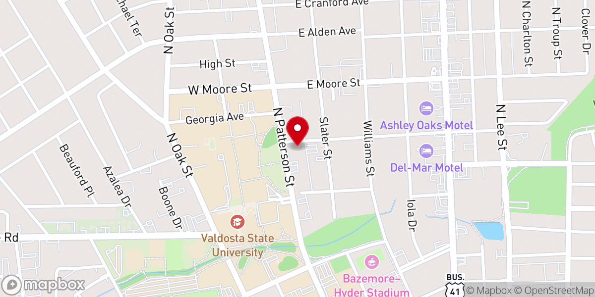 Map showing location of Christ Episcopal Church