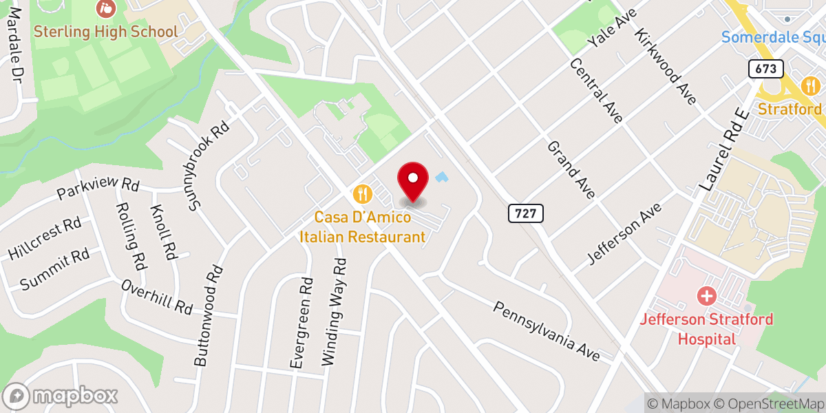Map showing location of Our Lady Of Guadalupe Parish BINGO