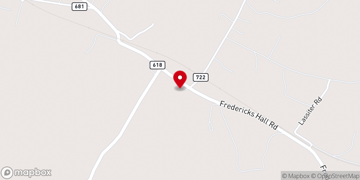 Map showing location of Bethpage Church