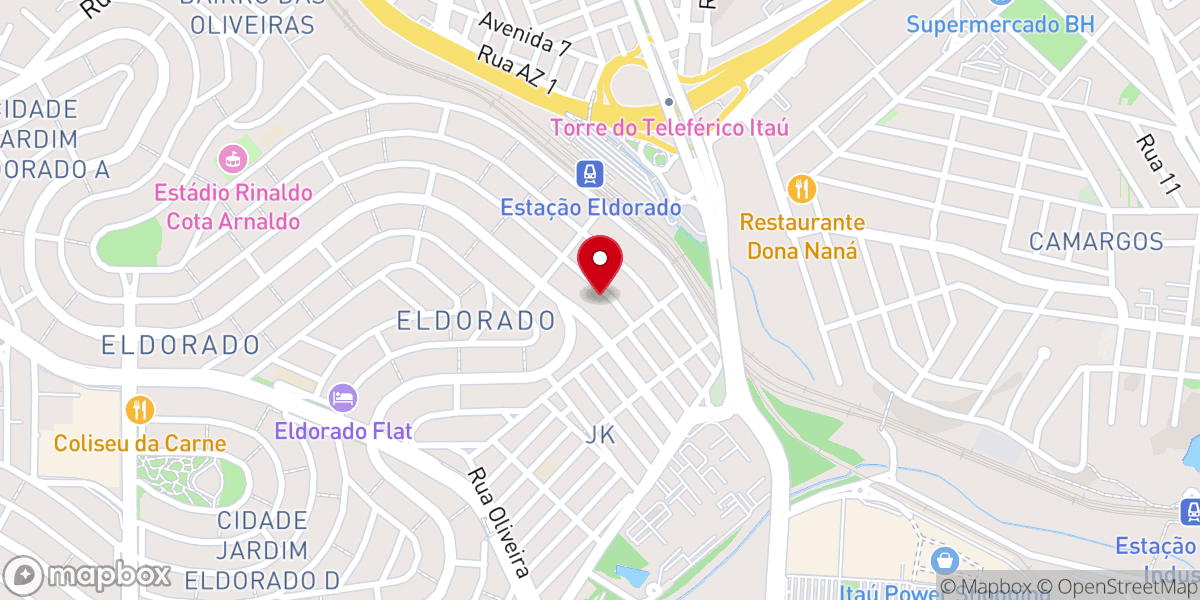 Map showing location of Igreja de Deus Pentecostal do Brasil