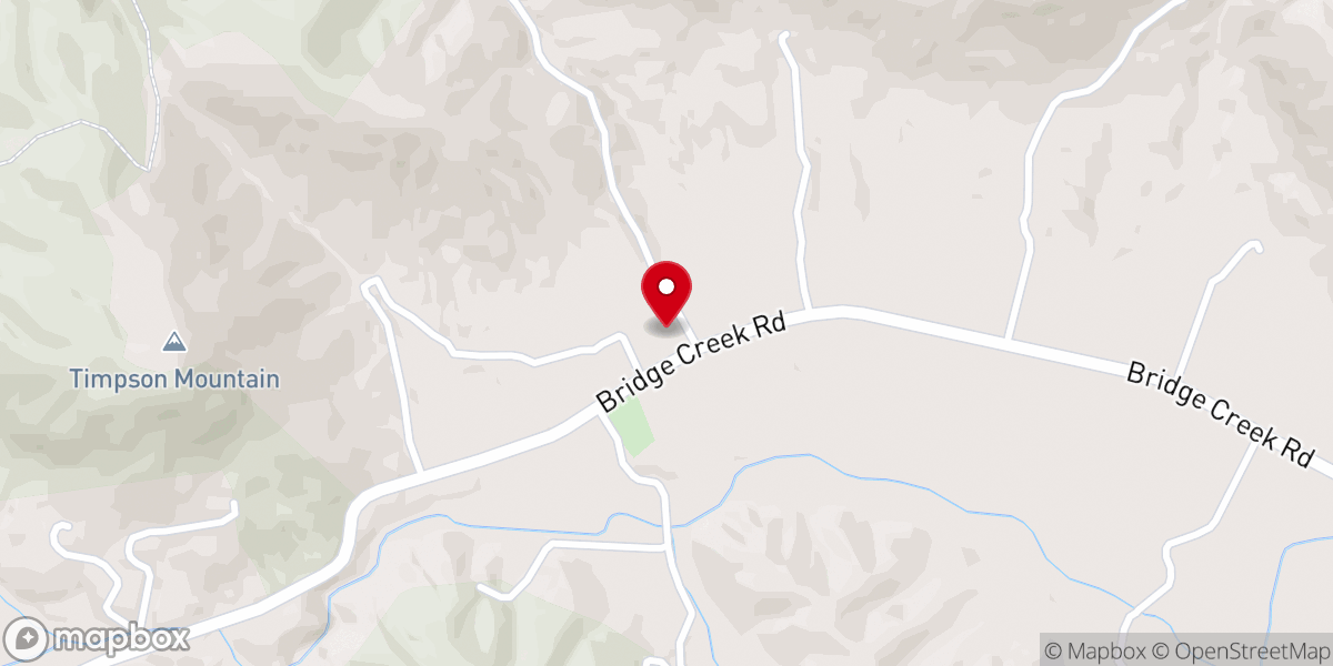 Map showing location of Liberty Baptist Church