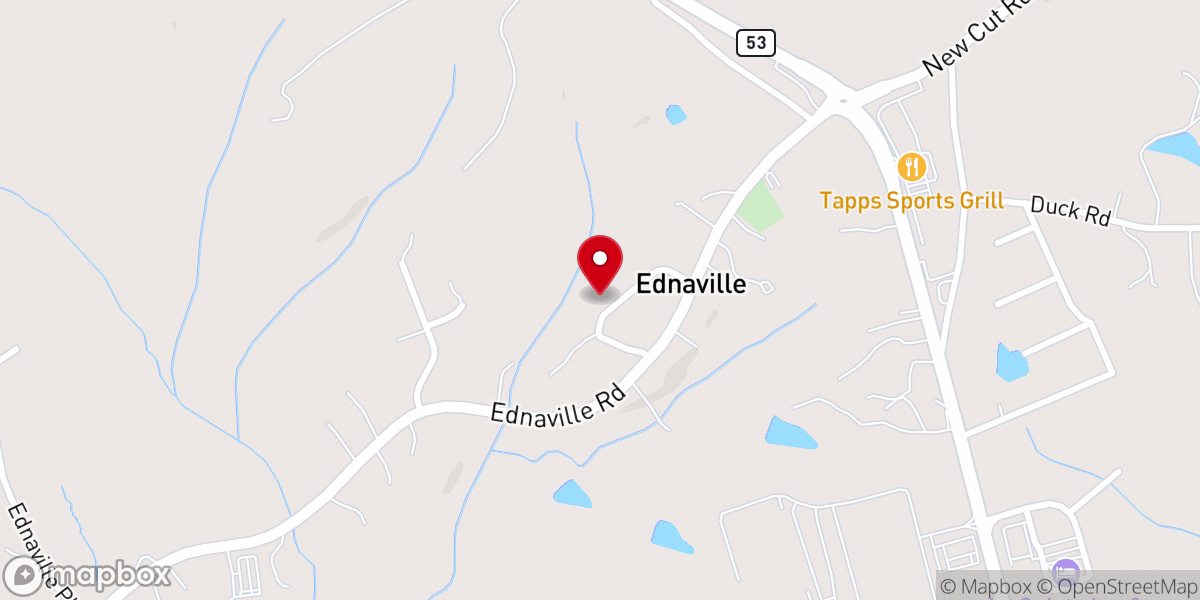 Map showing location of Center Union Church