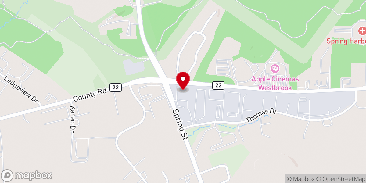 Map showing location of Calvary Church