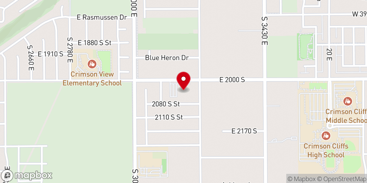 Map showing location of South Mountain Community Church St George