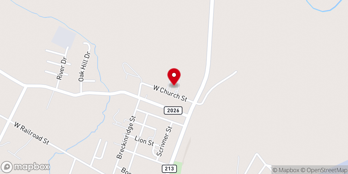 Map showing location of Dunwoody Church