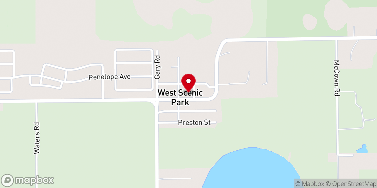 Map showing location of Christian Harvest Church