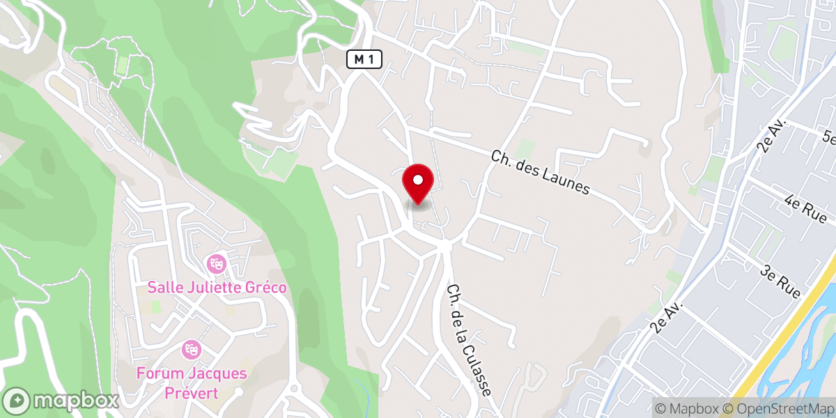 Map showing location of Chapelle Notre-Dame des Selves de Carros