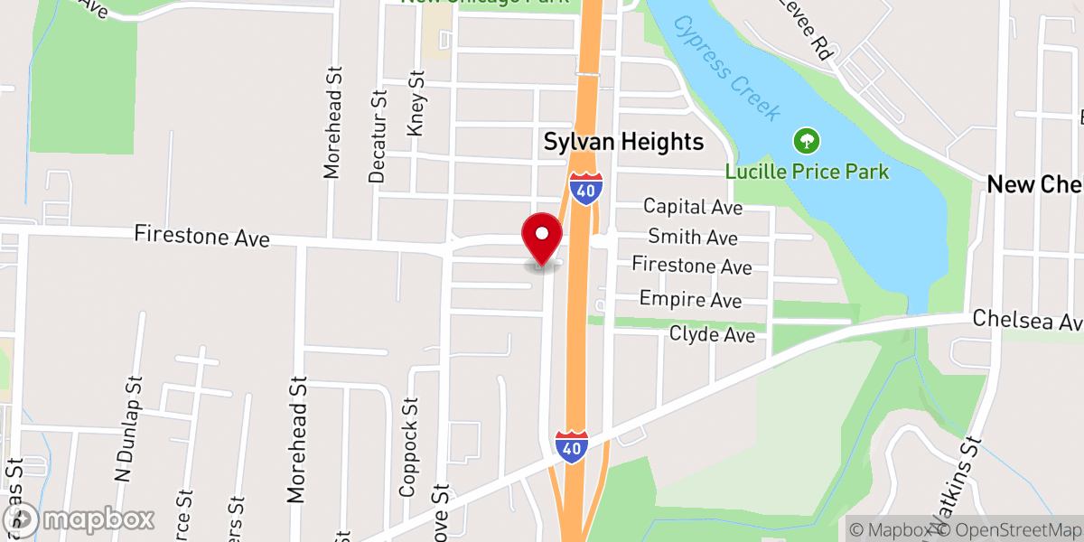 Map showing location of General Assembly and First Born Church