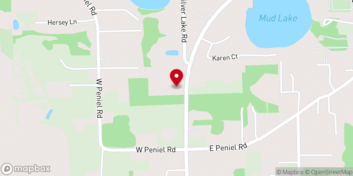 Map showing location of Silver Lake Missionary Baptist Church