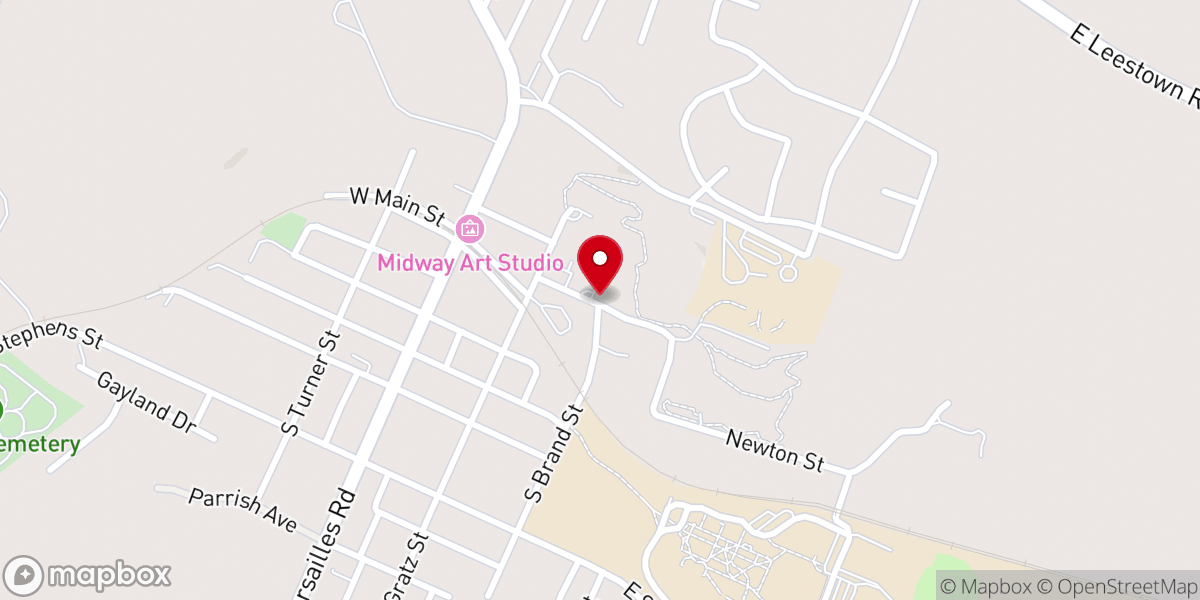 Map showing location of Grace Fellowship of Midway Inc
