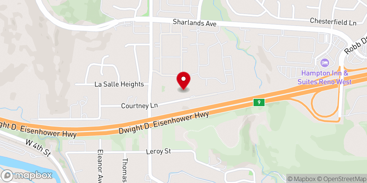 Map showing location of Faith Bible Church