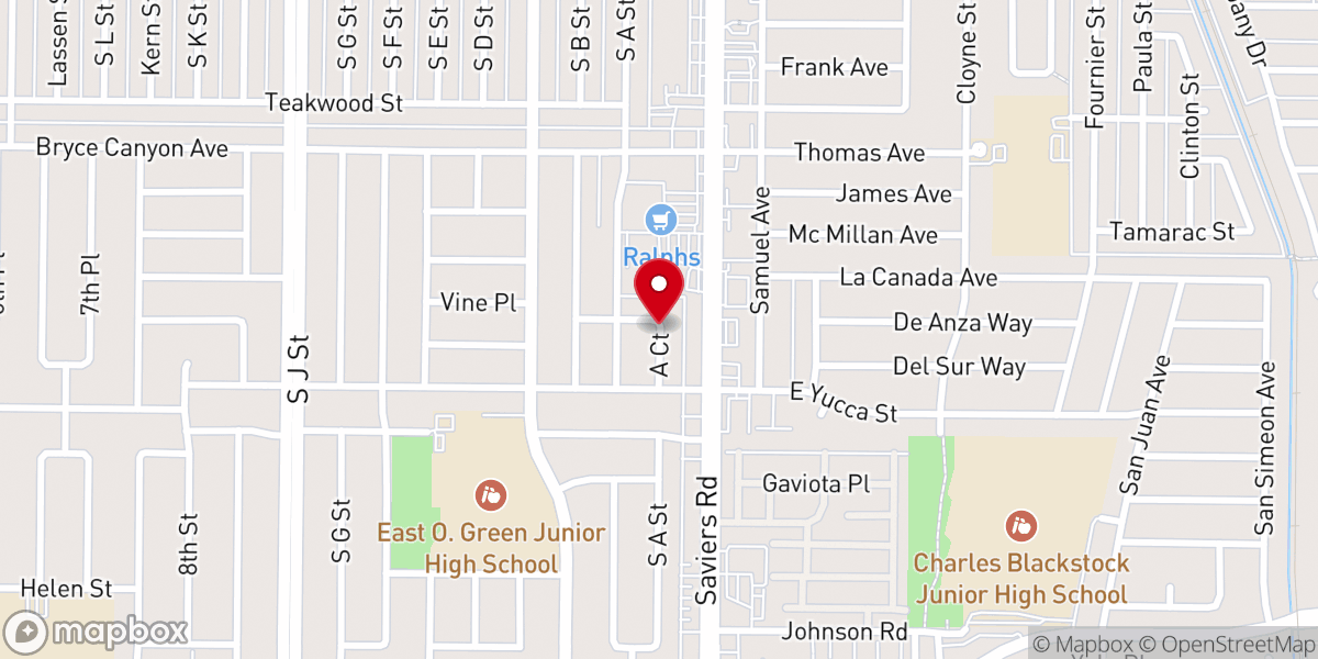 Map showing location of Paul Cain Ministries