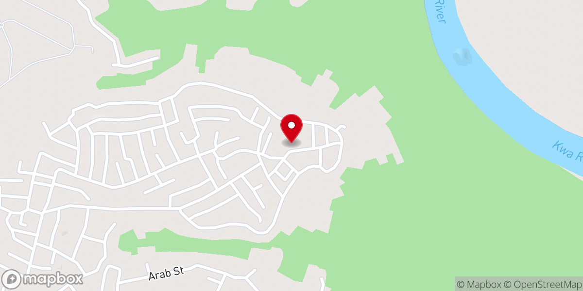 Map showing location of Church of the Ascension Catholic Church, Nyahansang