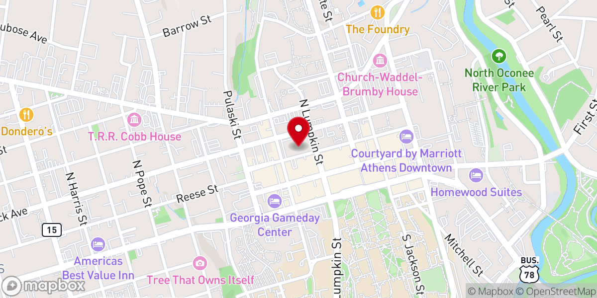Map showing location of First United Methodist Preschool