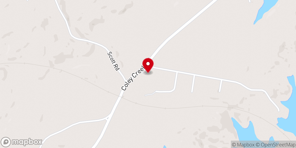 Map showing location of New Beginning Baptist Church