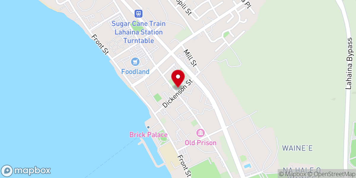 Map showing location of Maria Lanakila Catholic Church