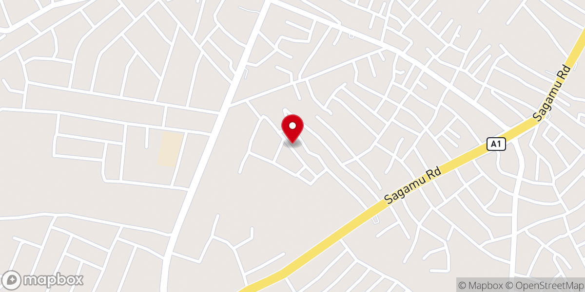 Map showing location of Christ Apostolic Church Oke Ife Makun Sagamu