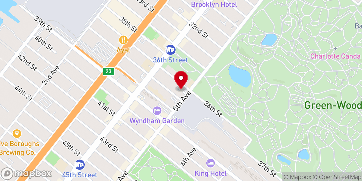 Map showing location of Tropicana Christian Fellowship