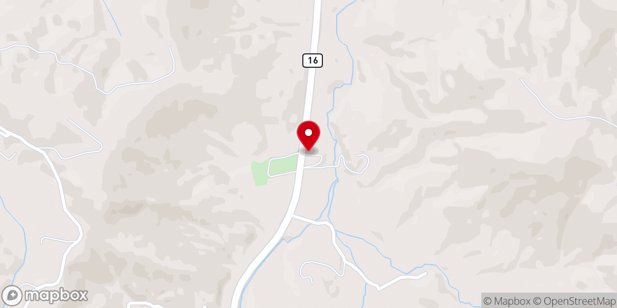 Map showing location of Walnut Grove Baptist Church