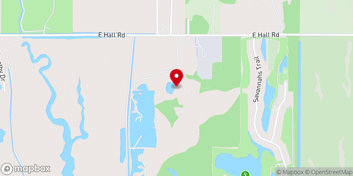 Map showing location of Legacy Lakes Christian Retreat Center