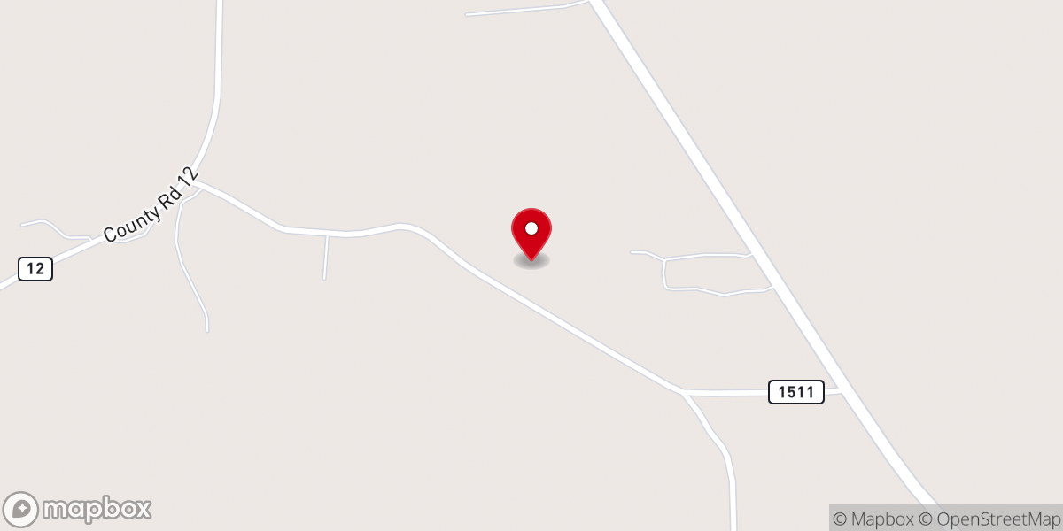 Map showing location of New Beginnings Baptist Church