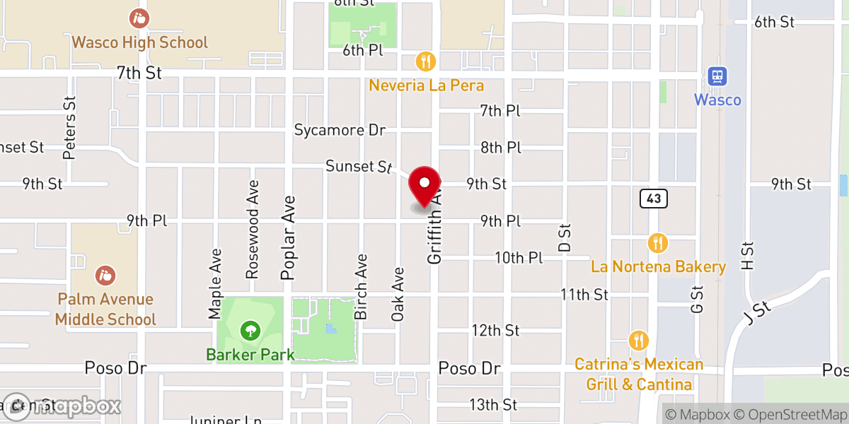 Map showing location of St. John the Evangelist Catholic Church