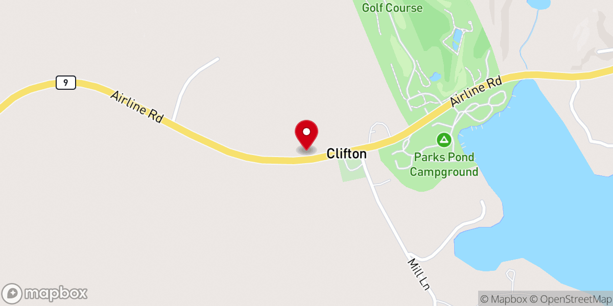 Map showing location of Clifton Baptist Church