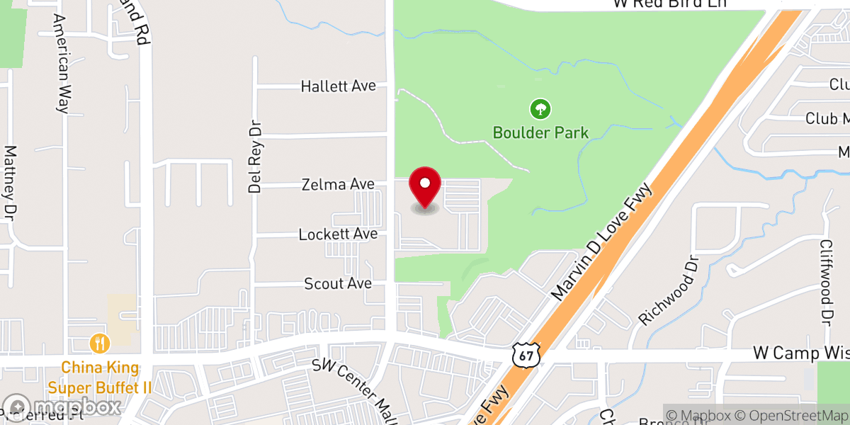 Map showing location of Concord Church